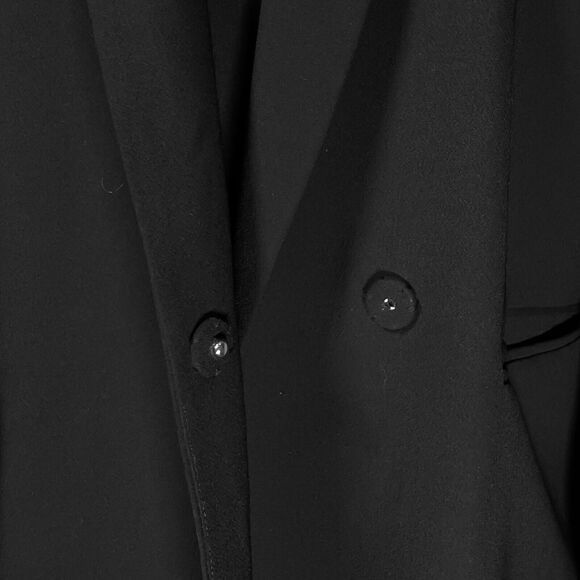 Madewell Women's Blazer Black Double Breasted Snap Button Office Suit Jacket 8 - Picture 4 of 10